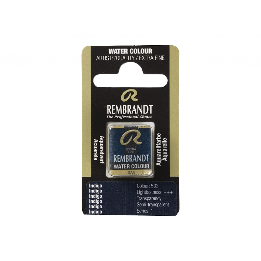 Rembrandt Akvarell Halfpan - Indigo 533