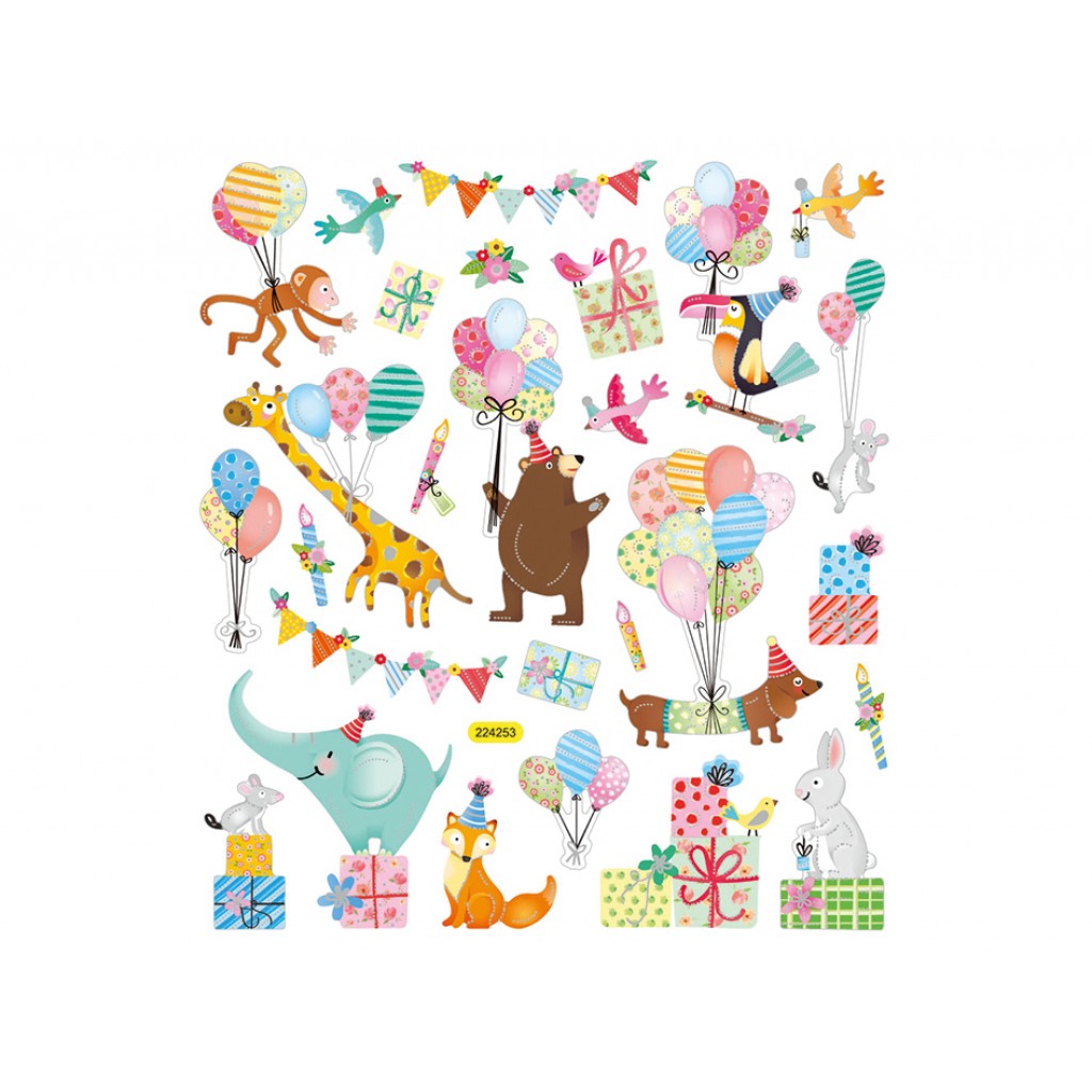 Klistremerker - Bursdag