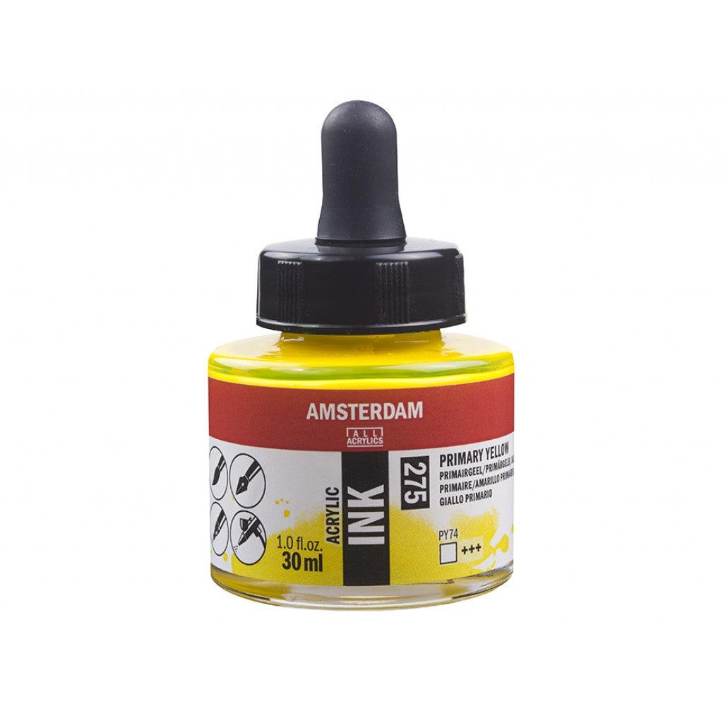 Amsterdam Ink 30ml - 275 Primary Yellow - HobbyHimmelen