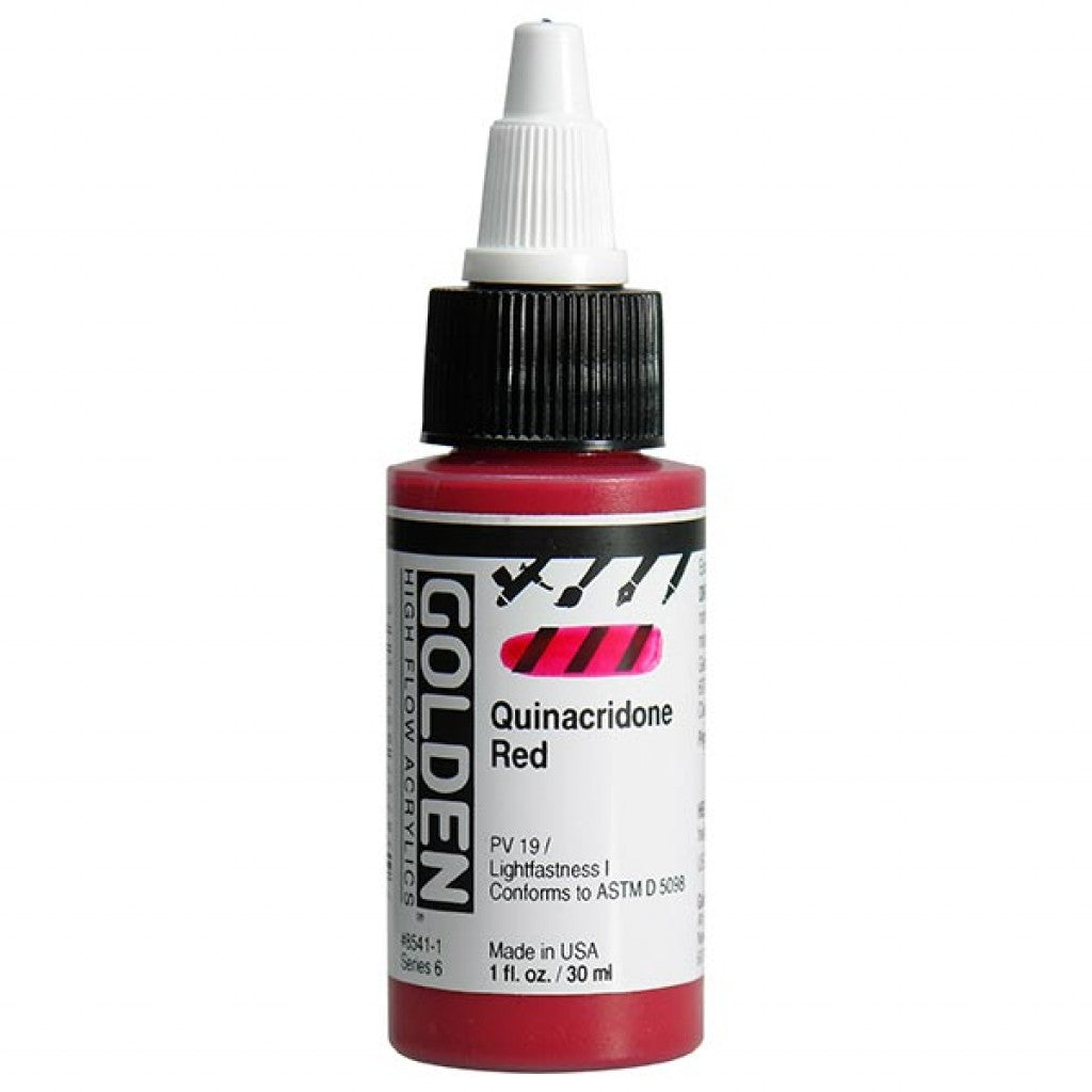 Golden High Flow Acrylics 30ml - Quinacridone Red