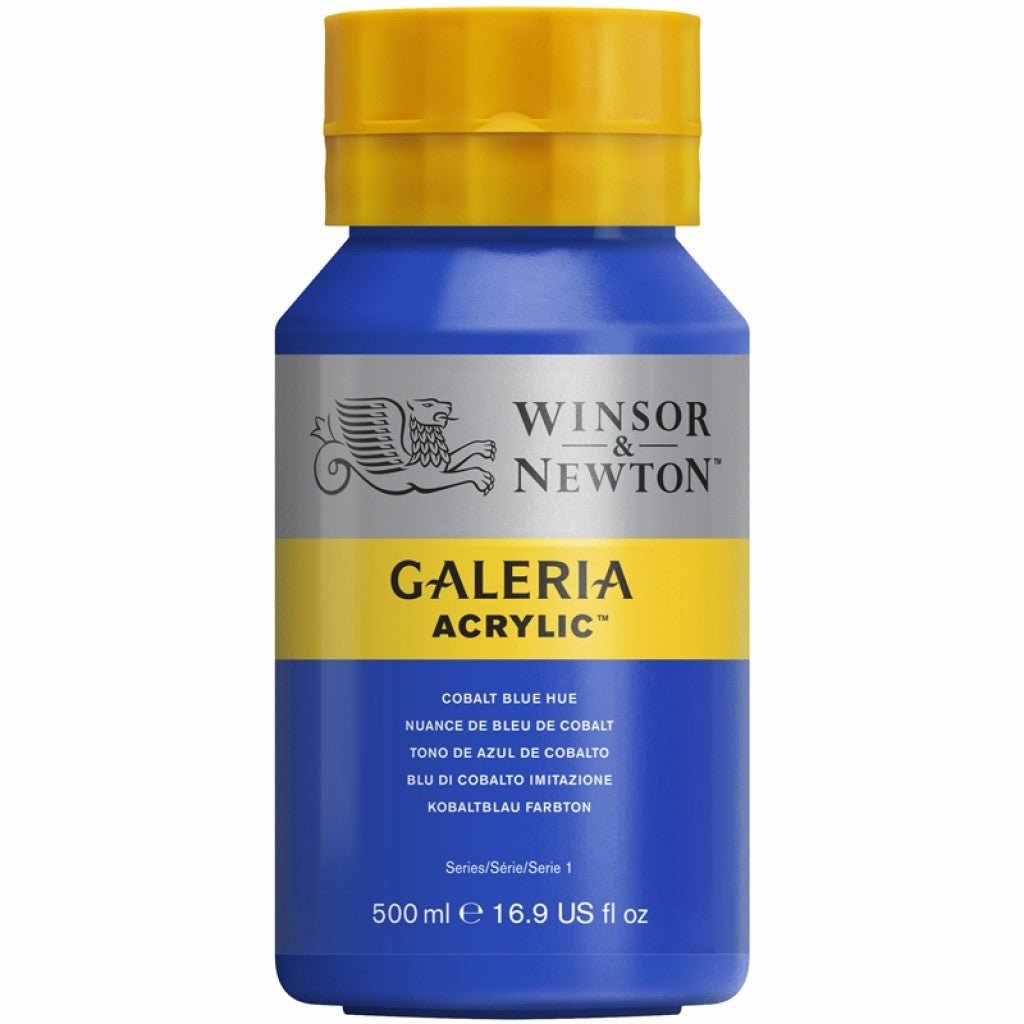 W&N - Galeria Acrylic 500ml - 179 Cobalt Blue Hue