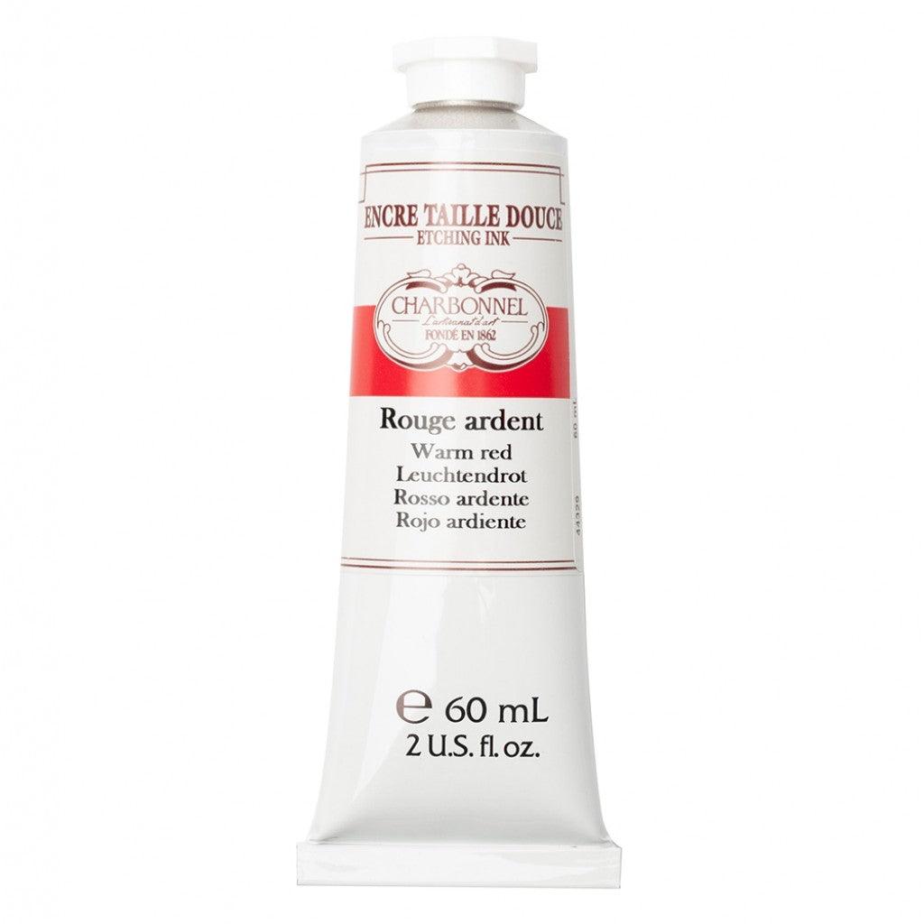 Charbonnel - Etching Ink 60ml - Warm Red - HobbyHimmelen