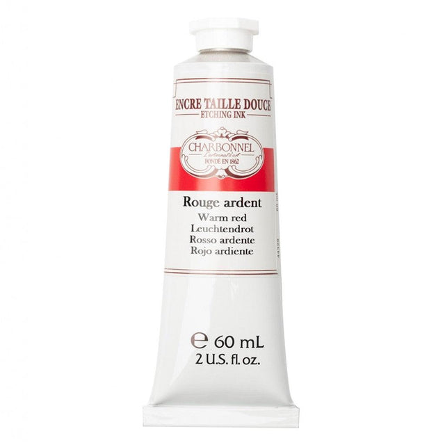 Charbonnel - Etching Ink 60ml - Warm Red - HobbyHimmelen