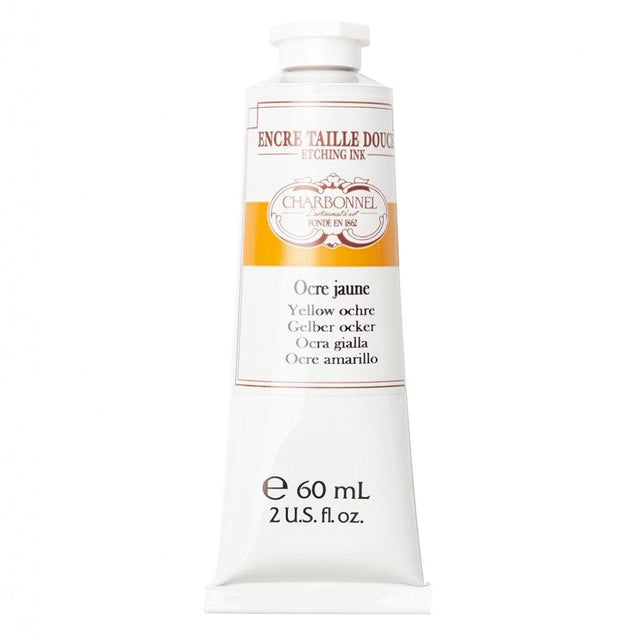 Charbonnel - Etching Ink 60ml - Yellow Ochre - HobbyHimmelen