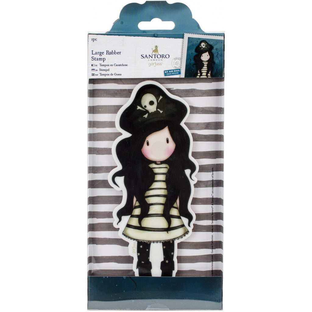 Santoro's Gorjuss Large Rubber Stamp-Piracy