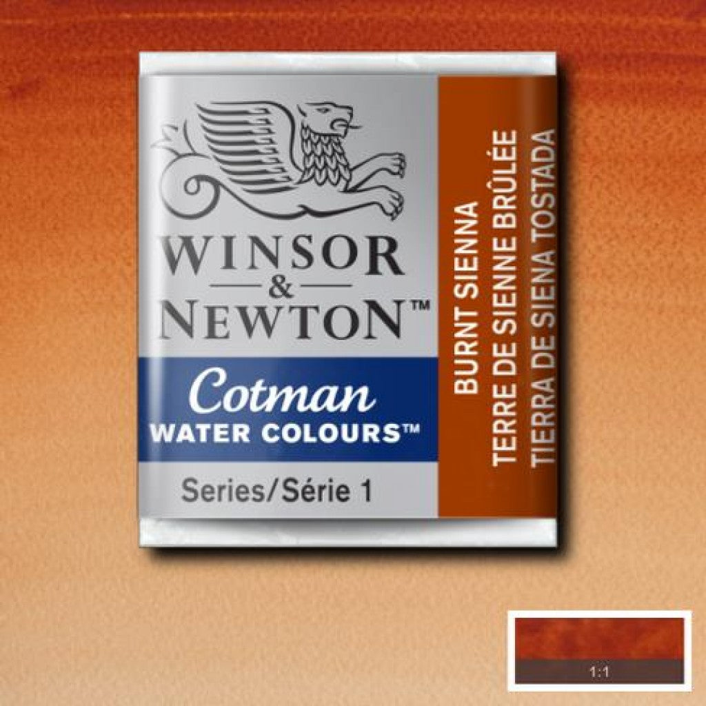 W&N - Cotman Water Colour HP - 074 Burnt Sienna