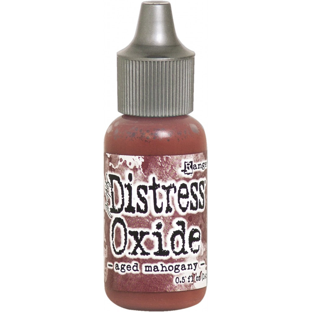 Stempelblekk Tim Holtz Distress Oxides Reinker - Adged Mahogany