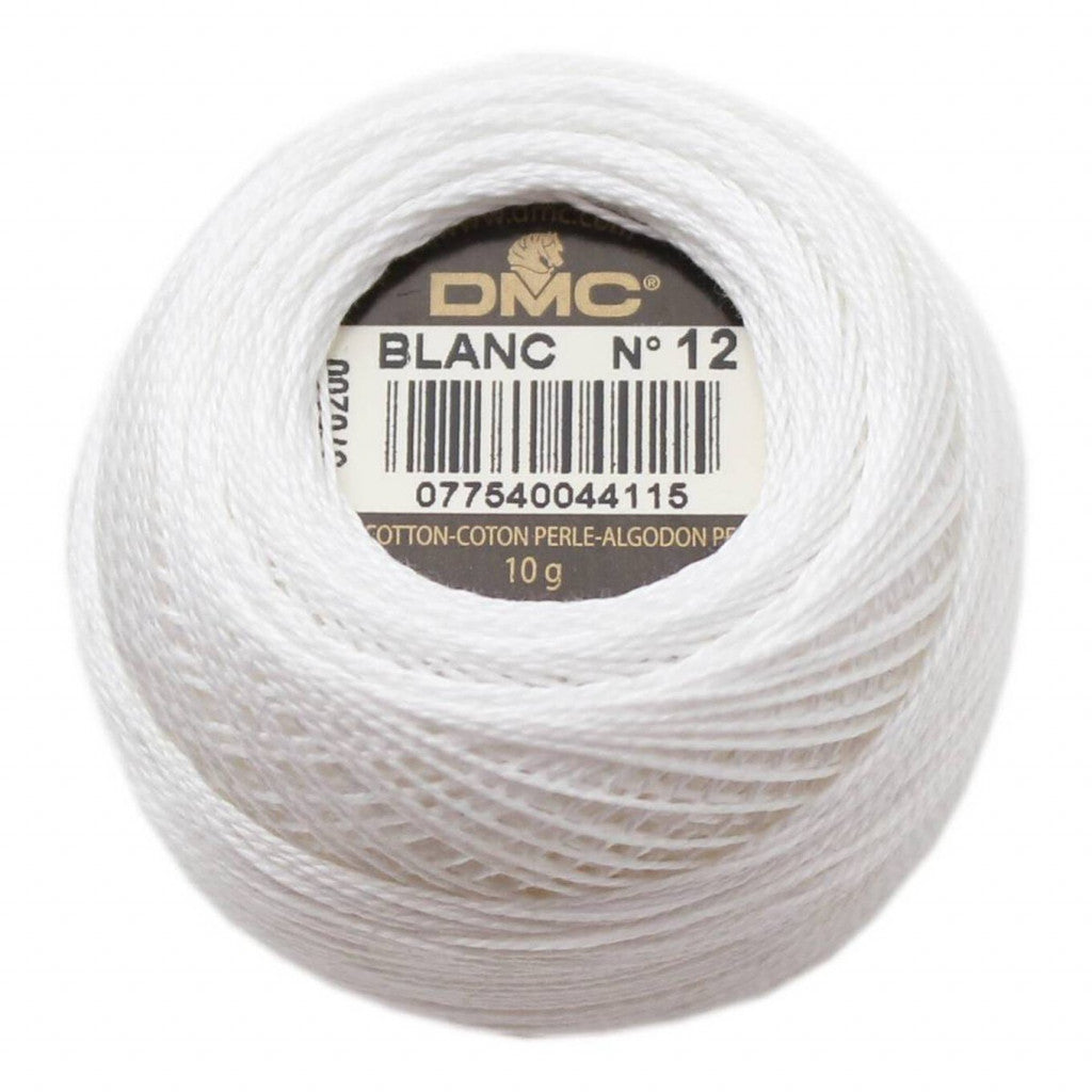 DMC Perlegarn 116, No.12, 10g - BLANC