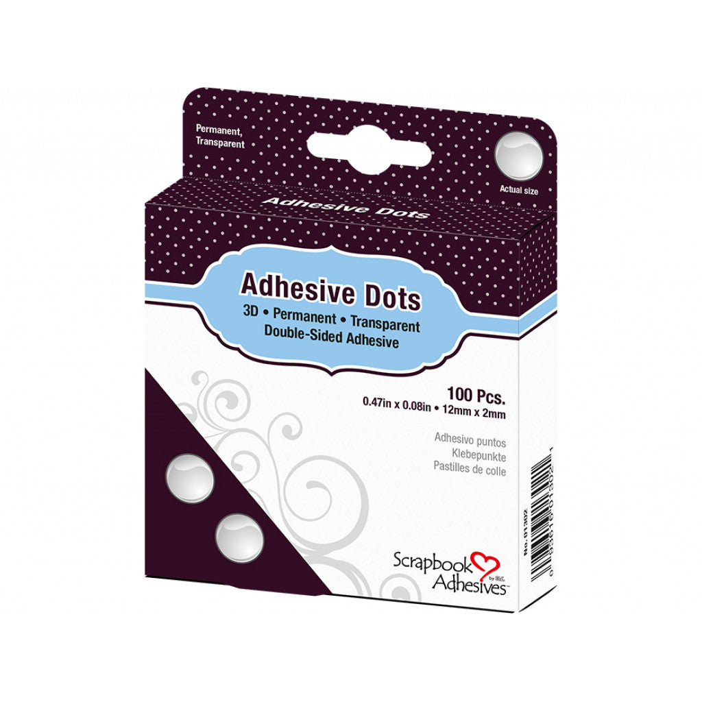 3L Adhesive Dots - 3D - 12mm x 2mm 100stk