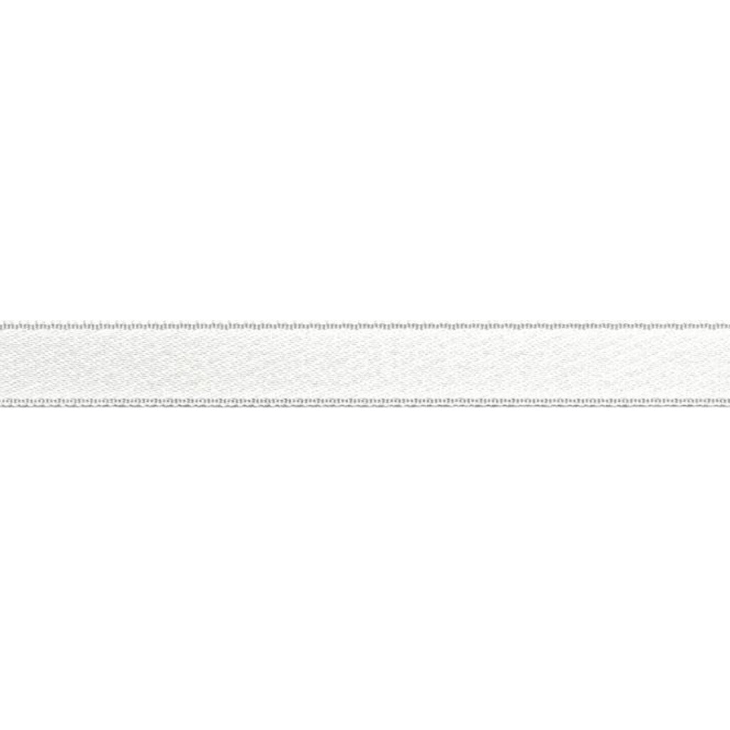 Satengbånd - 10mm - 401 Blanc