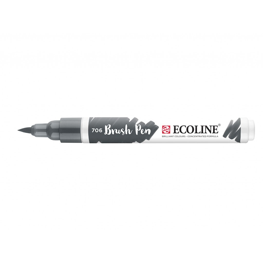 Talens Ecoline Brush Pen - 706 Deep Grey'