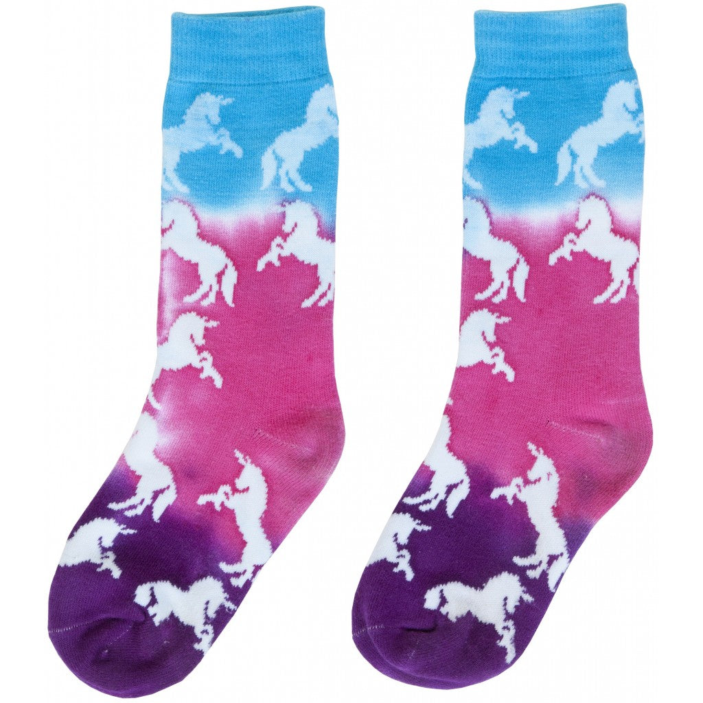 DIY Tie-Dye Sokker for Barn - Unicorn