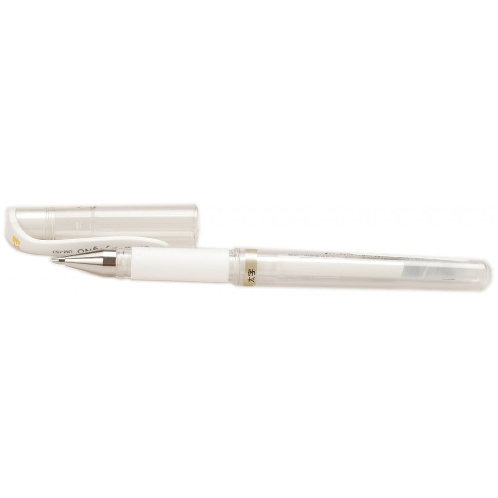 Uni-ball Signo UM-153 - Broad 1,0mm - Metallic hvit