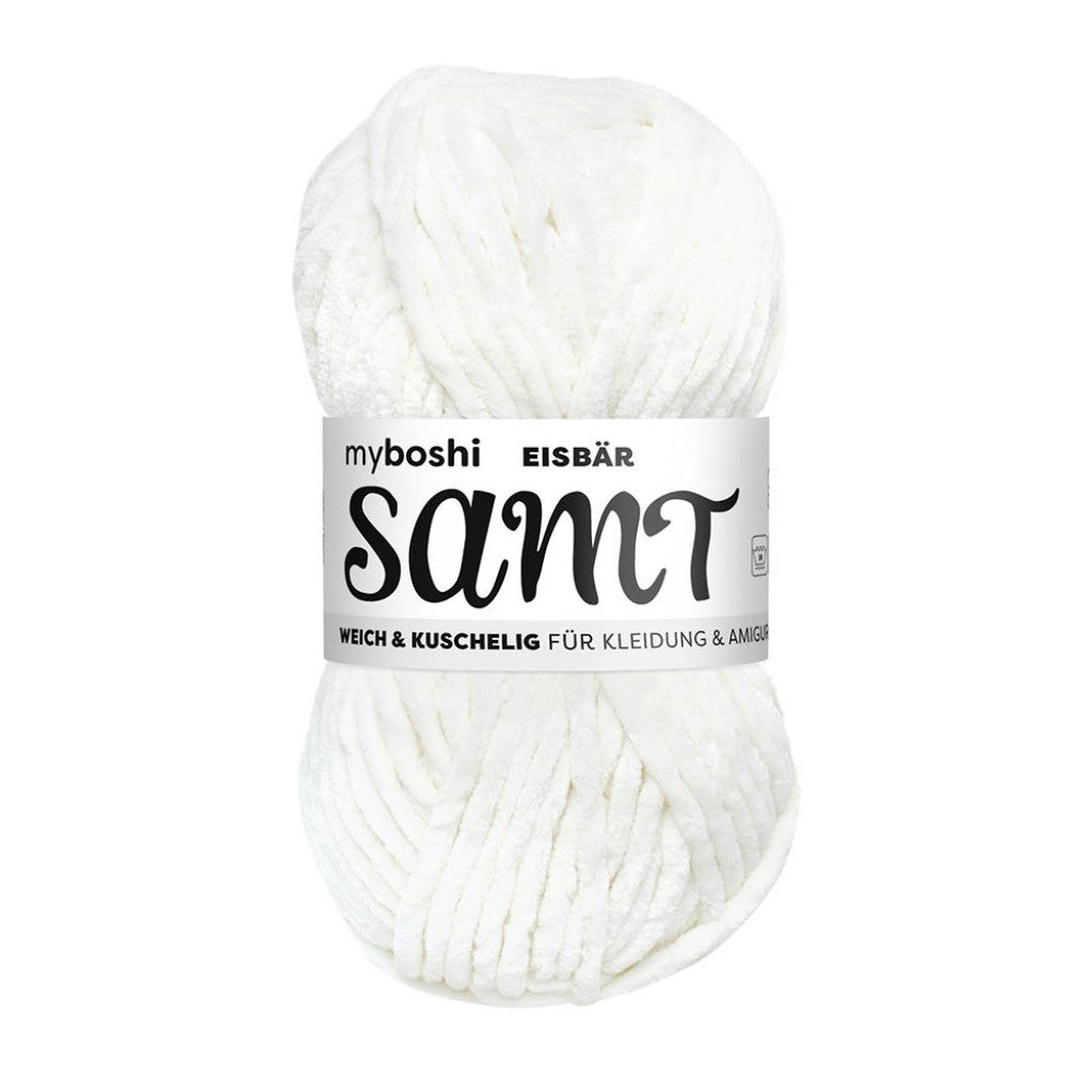Myboshi Samt Chenillegarn 100m - 891 Polar bear