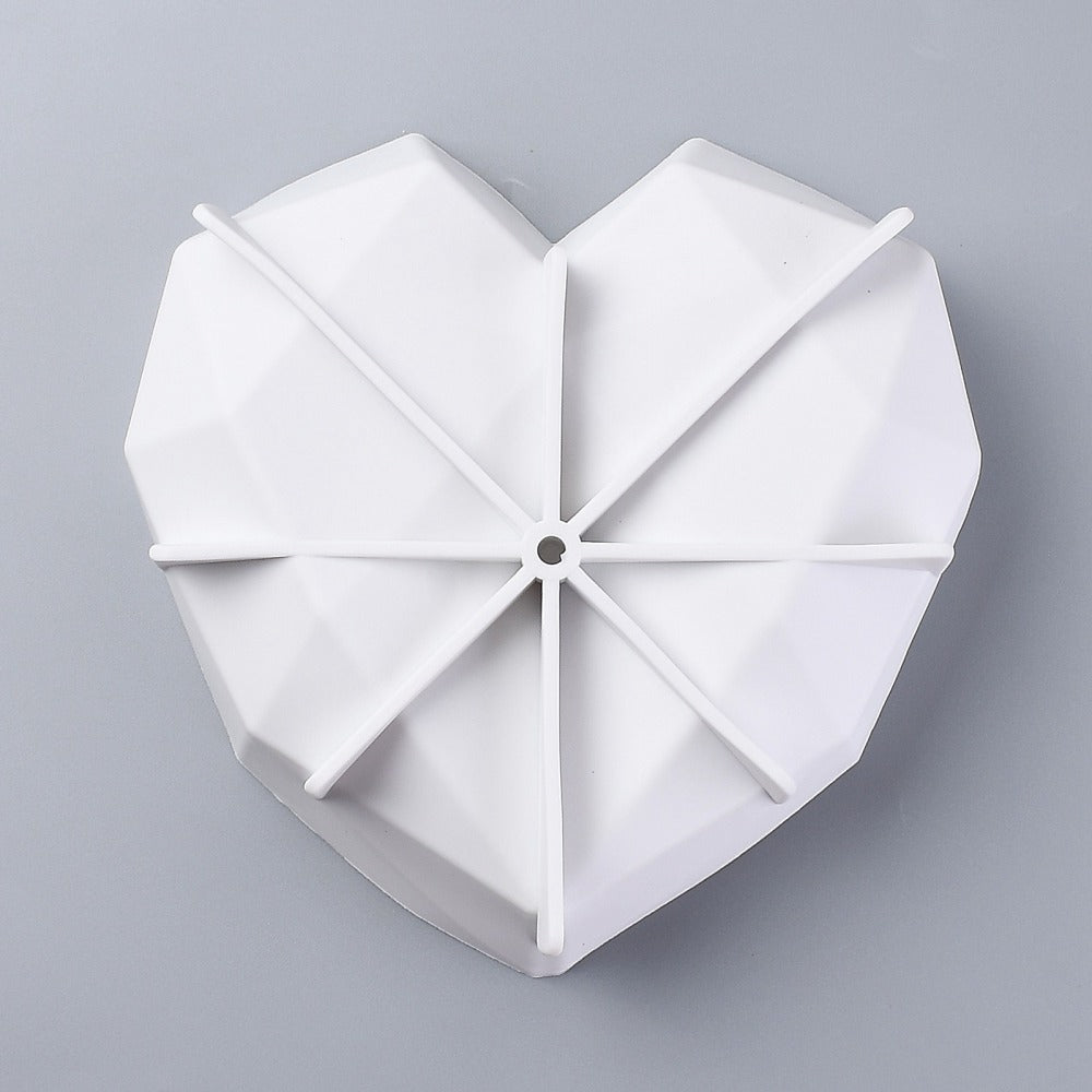 Silikonform Geometric Heart 1stk - Ginormous