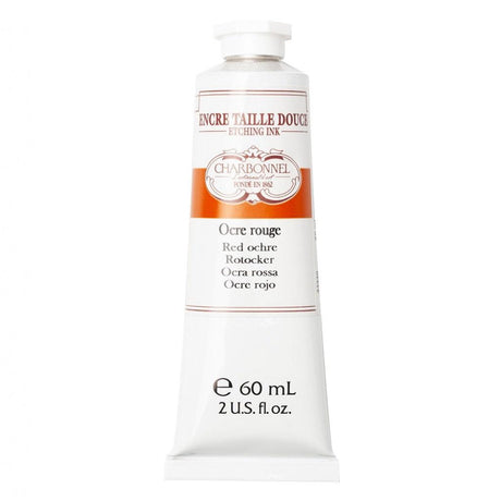 Charbonnel - Etching Ink 60ml - Red Ochre - HobbyHimmelen
