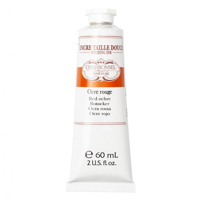 Charbonnel - Etching Ink 60ml - Red Ochre - HobbyHimmelen