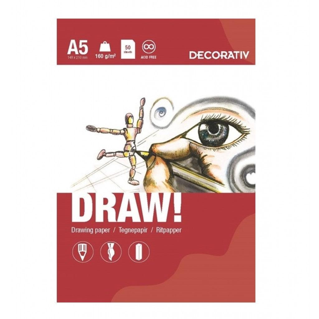 Blokk - Draw Decorativ A5 - HobbyHimmelen