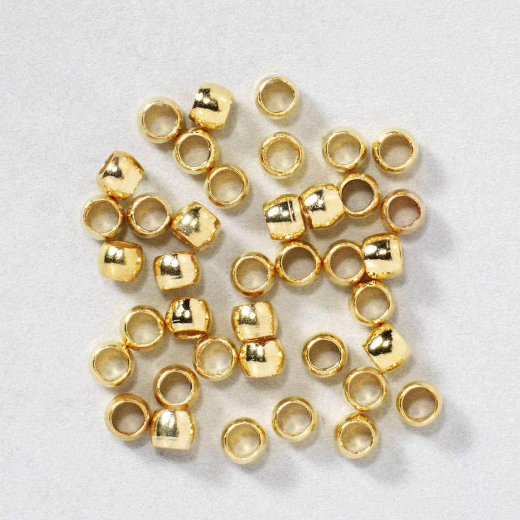 Krympeperler Ø1 Gullfarget 50