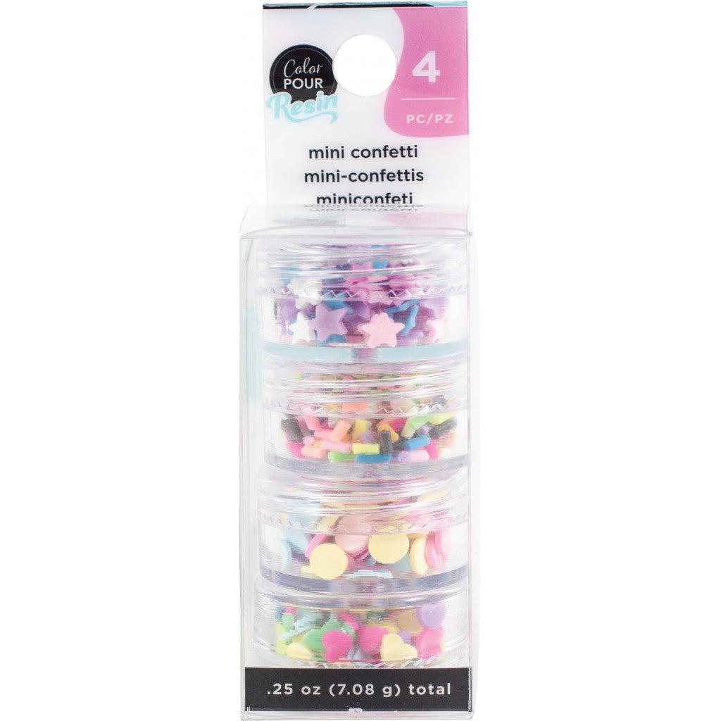 Color Pour Resin Mix-Ins - Mini Confetti Pastel 4stk - HobbyHimmelen