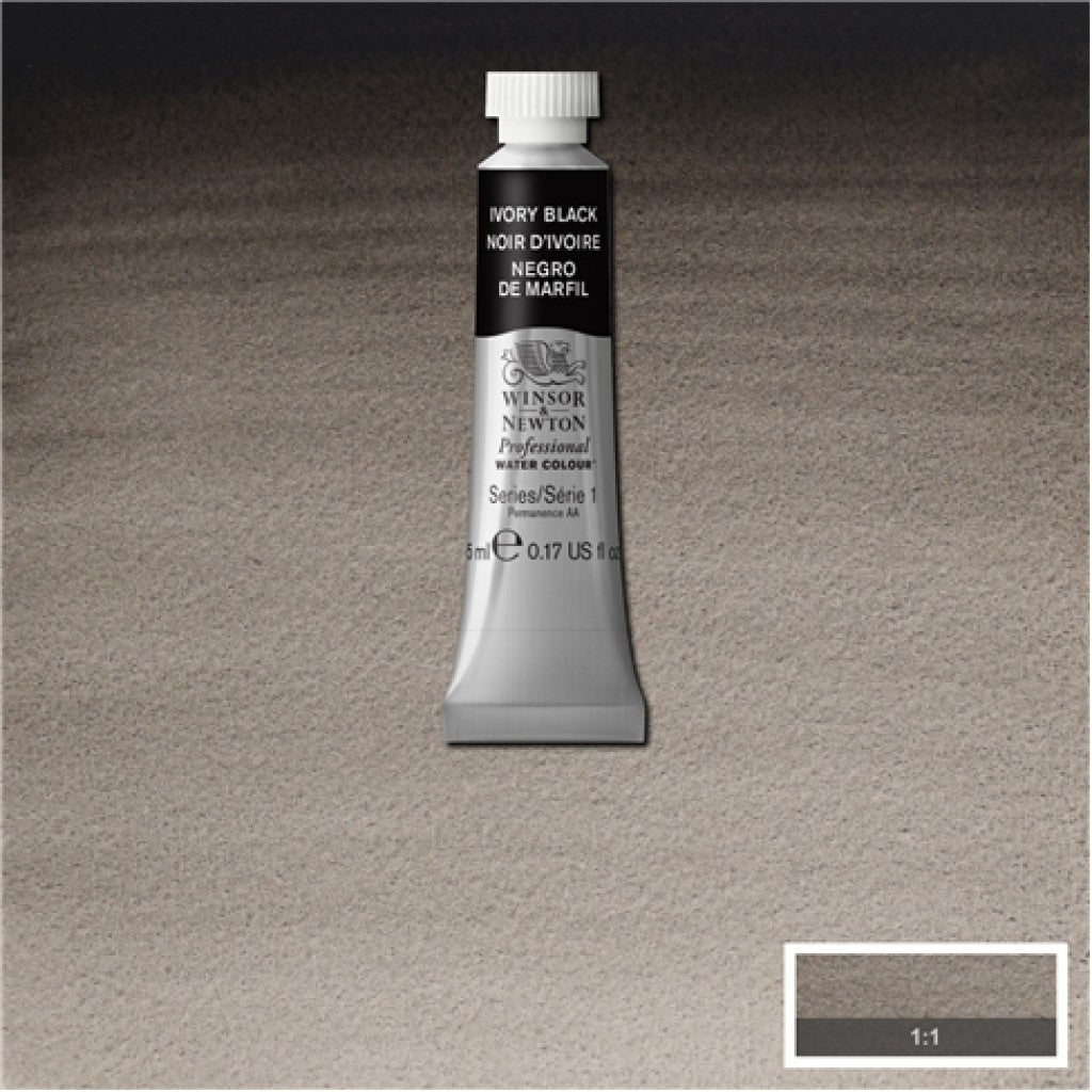 W&N - Artists Water Colour 5ml - 331 Ivory Black
