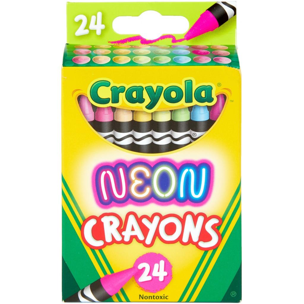 Crayola Crayons-Neon 24/Pkg - HobbyHimmelen