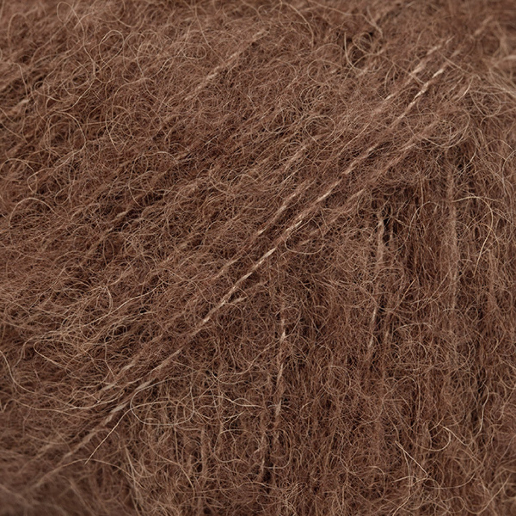 Brushed Alpaca Silk Uni - 38 Sjokolade