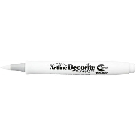 Artline Decorite Brush Hvit - HobbyHimmelen