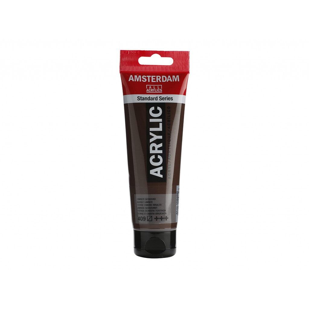 Amsterdam Standard 120ml - 409 Burnt Umber - HobbyHimmelen