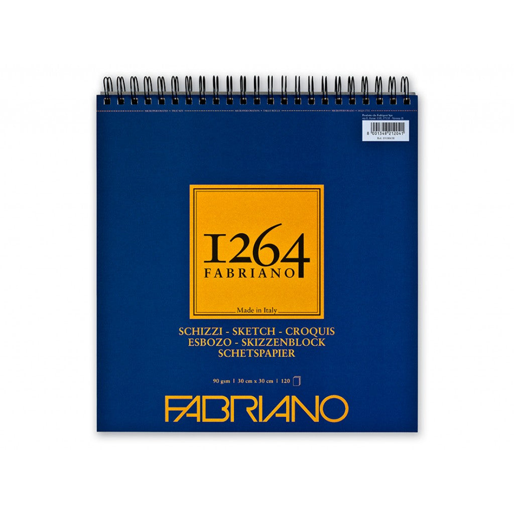 Fabriano 1264 Sketch - Spiral 90g 30x30cm 120ark