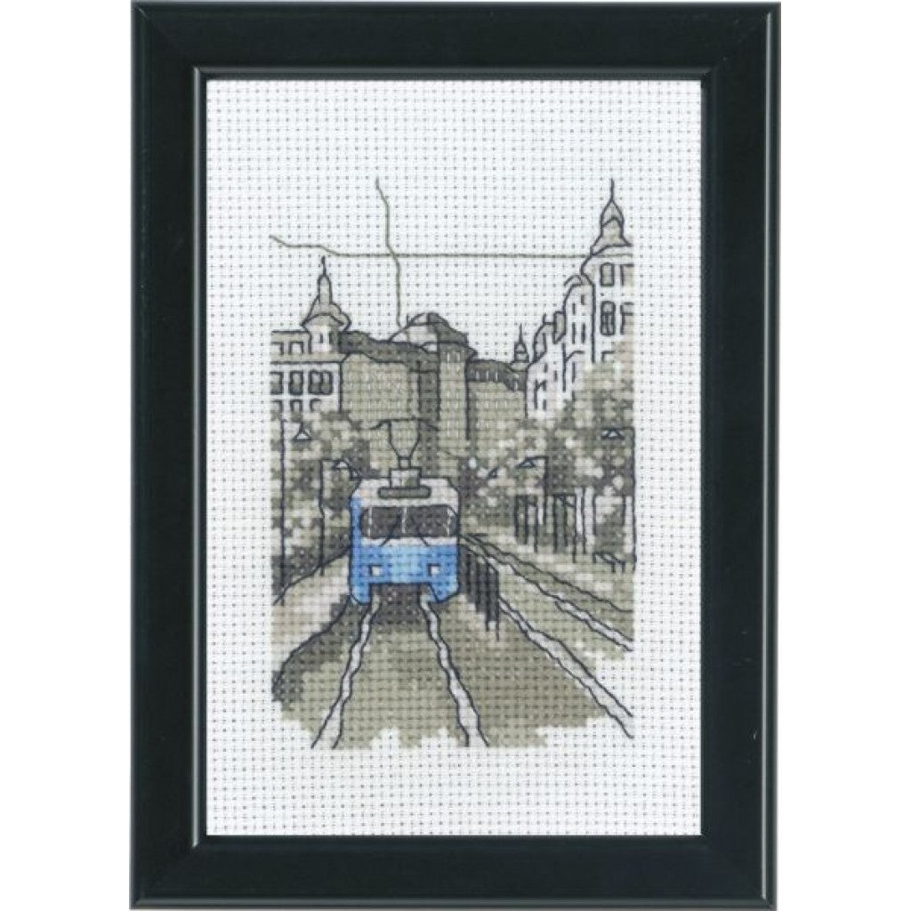 Korsstingsbroderi 5,4tr/cm - Göteborg, 10x15cm