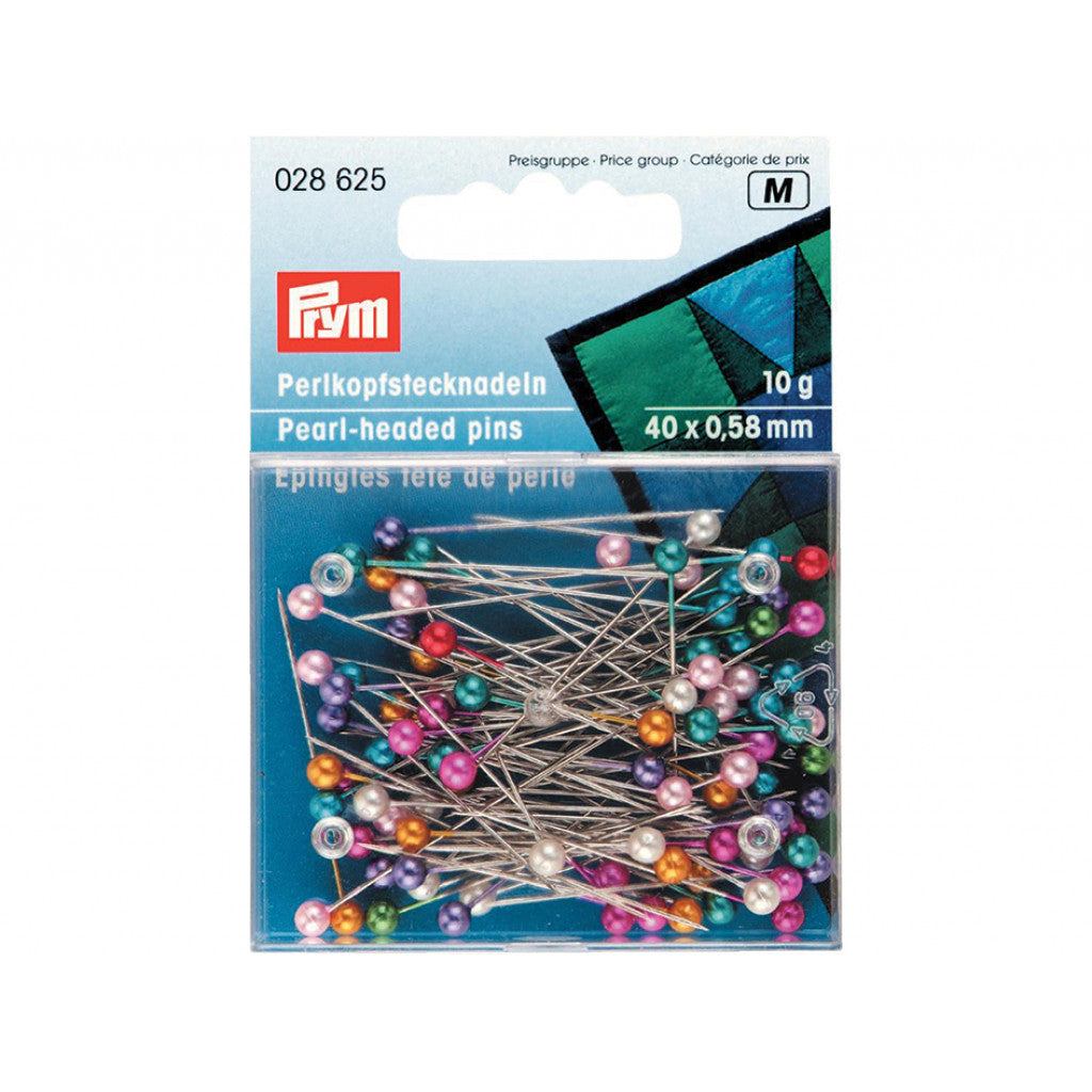 Prym Knappenåler Perlemorhode 40x0,58mm 10g