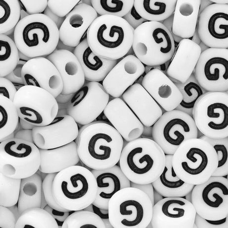 Bokstavperler 50stk. G - HobbyHimmelen