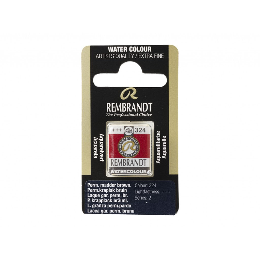 Rembrandt Akvarell Halfpan - Permanent Madder Brownish 324