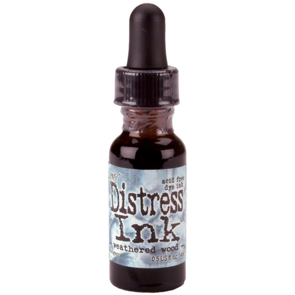 Tim Holtz Distress Ink Re-Inker 15ml - Weathered Wood