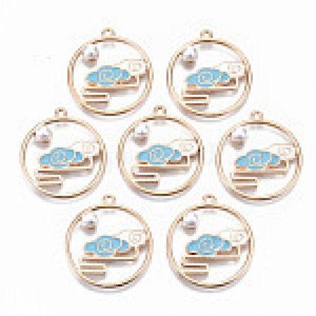 Charm 4stk 29x26mm - Chinese Weather - HobbyHimmelen