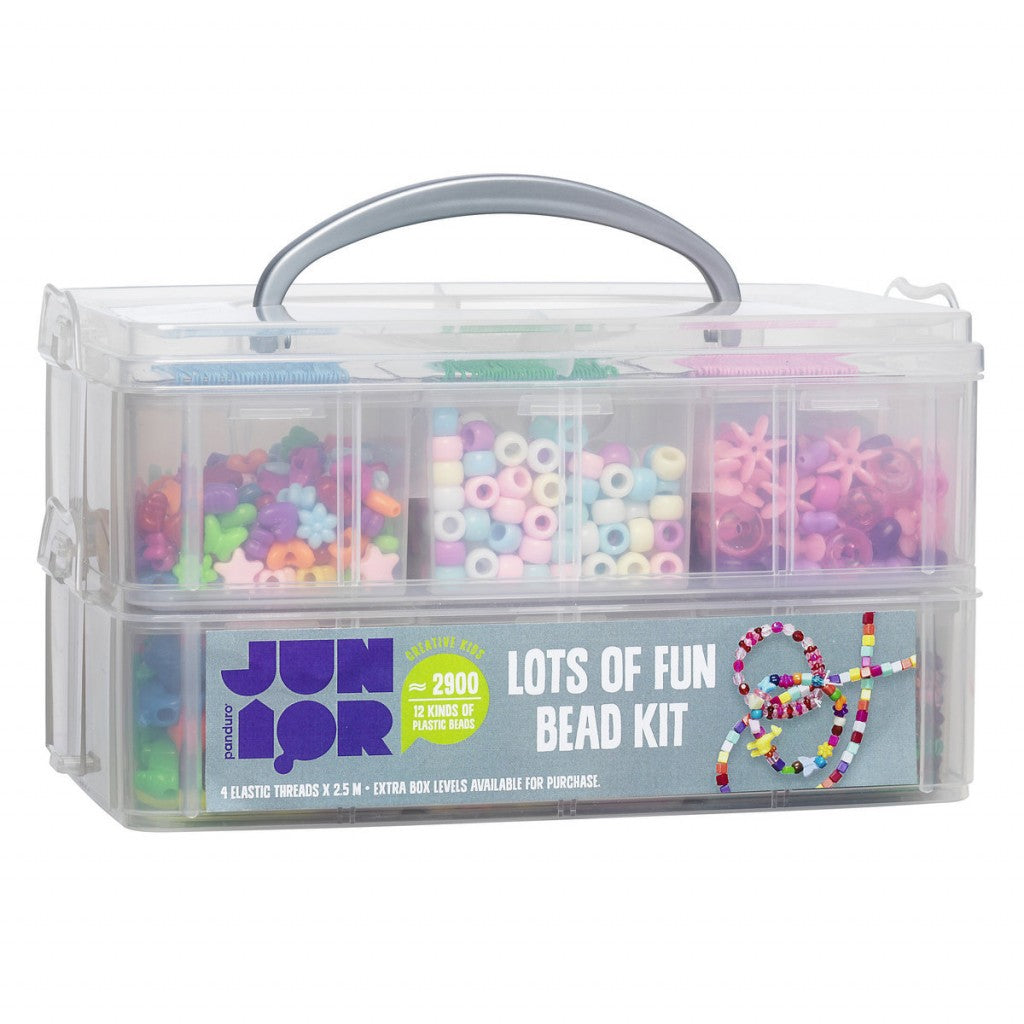 Perlesett med Oppbevaring - 850g Fun Beads