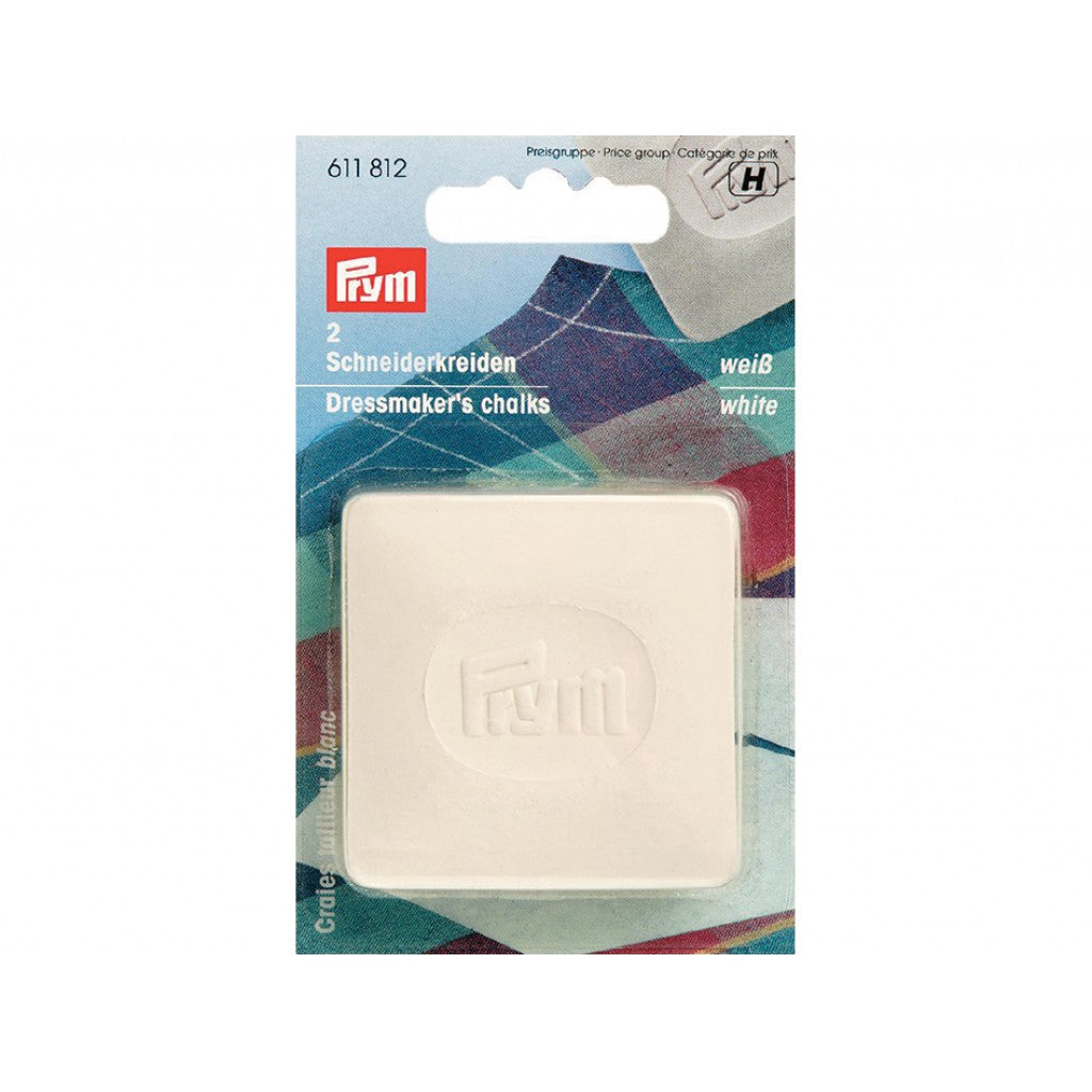 Prym merkekritt 50x50mm hvit 2stk.