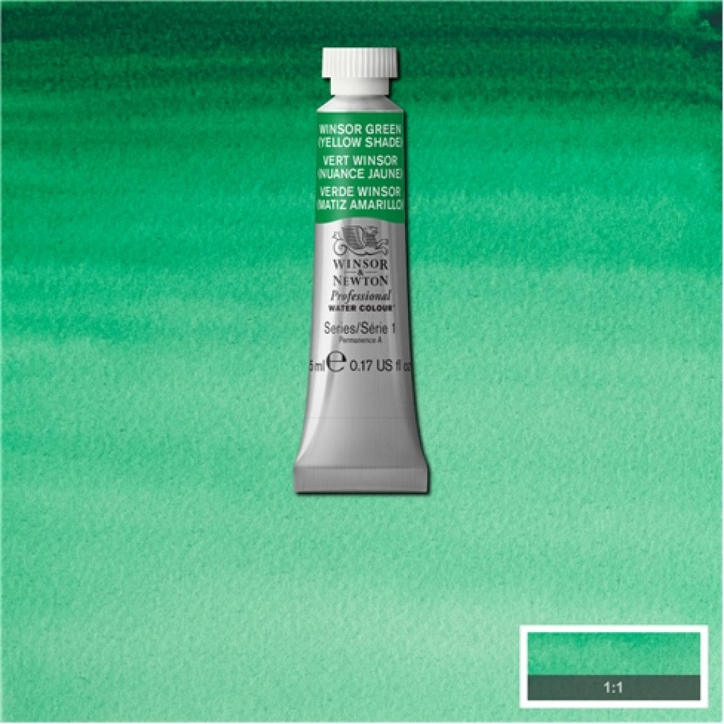 W&N - Artists Water Colour 5ml - 721 Winsor Green(Yellow Shade)