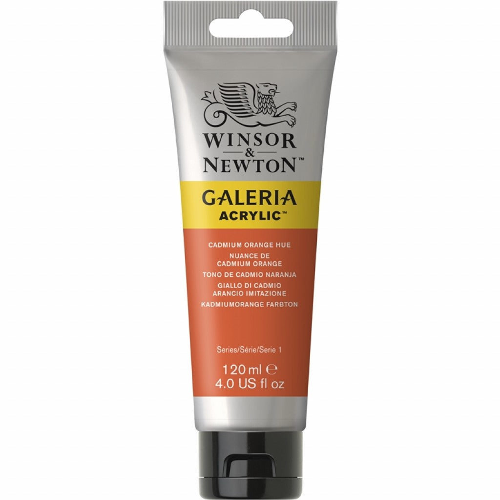 W&N - Galeria Acrylic 120ml - 090 Cadmium Orange Hue