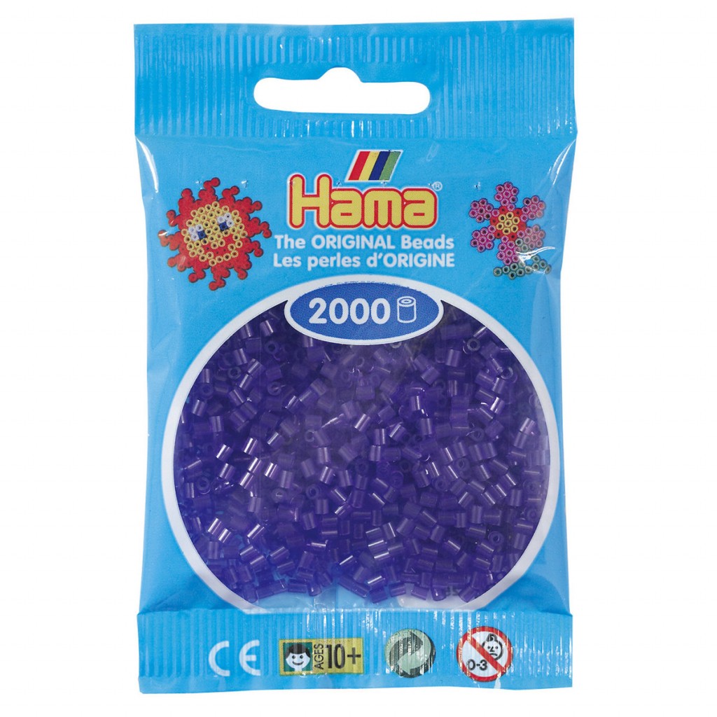 Hama Mini 2000stk - 24 Transparent lilla