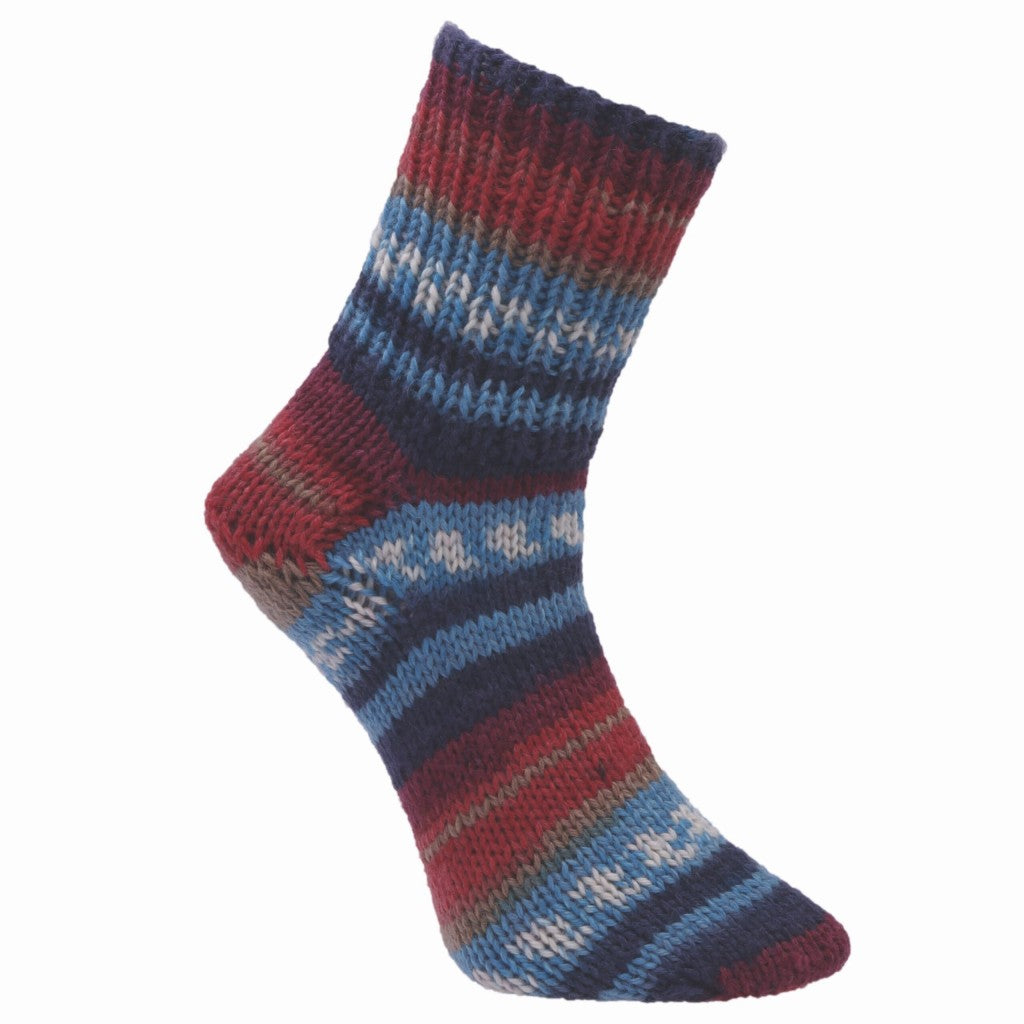 Viking Raggen - 775 Multi burgunder/blå
