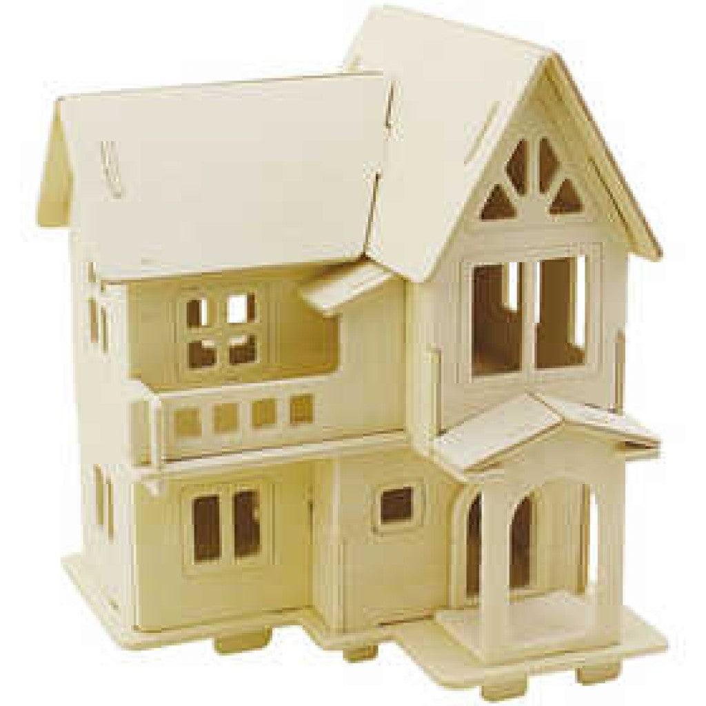3D Byggesett i tre - 16 x 17,5 x 19,5cm - HobbyHimmelen