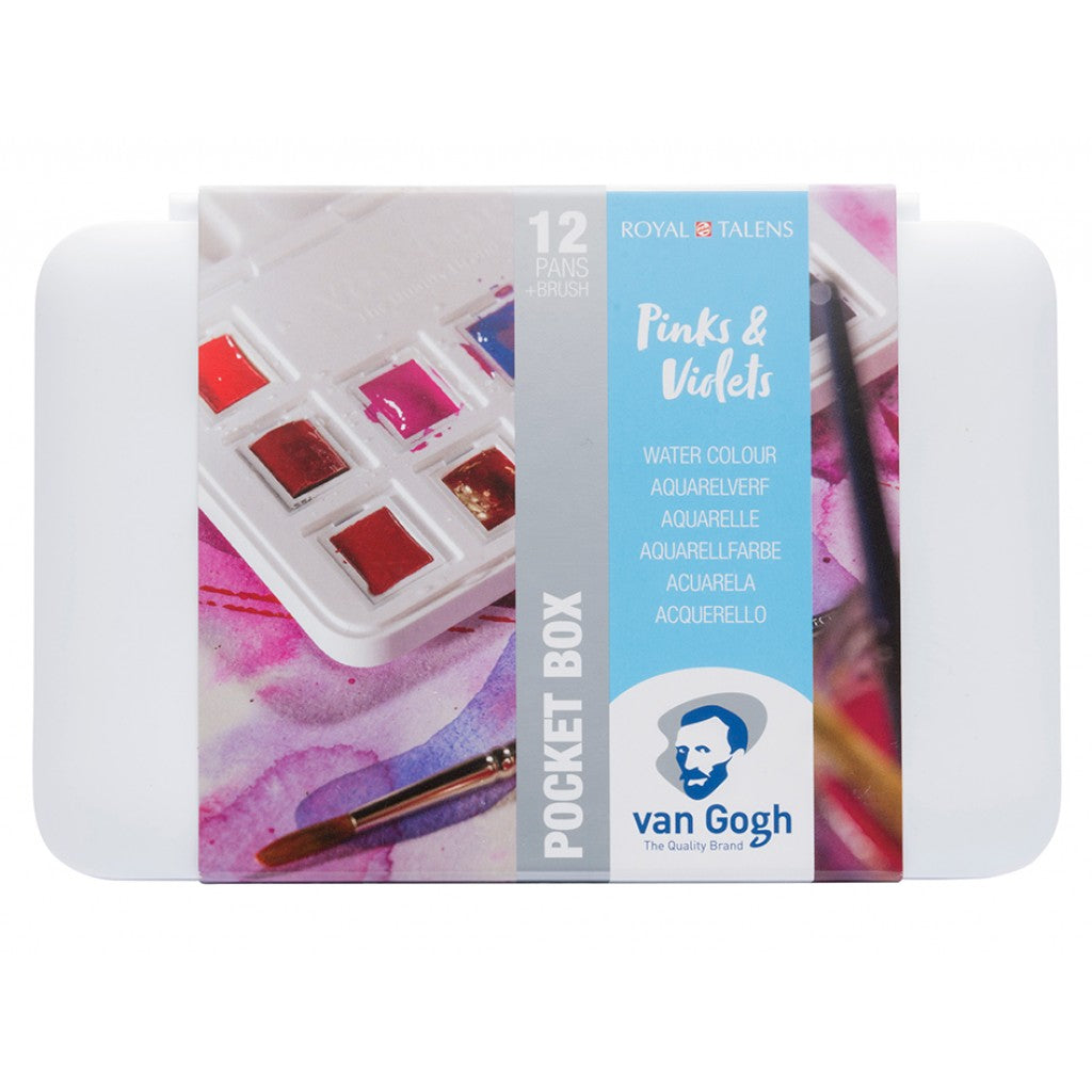 Van Gogh Akvarell - Pocketbox Pinks & Violets