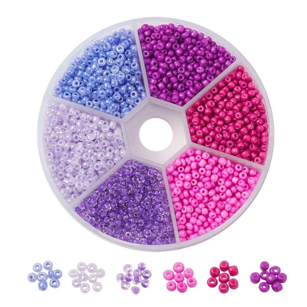 #1 Sett med Seed Beads 12/0 (2mm) - Berry Wheel - HobbyHimmelen