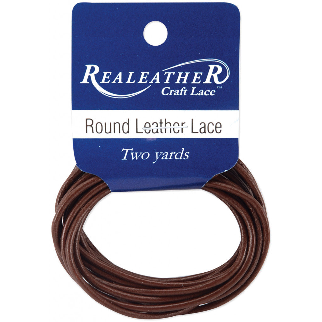 Lærsnor 2mm x 1,8m - Brown