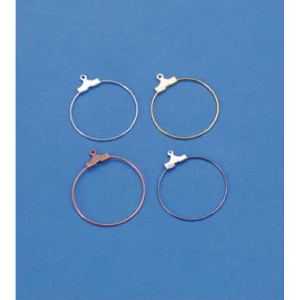 Ørering 25mm sølvfg. 3par