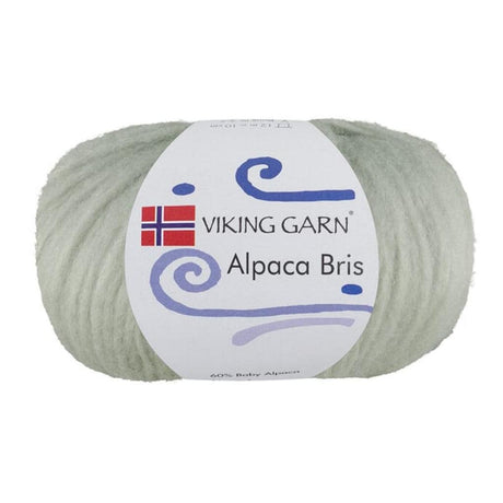 Alpaca Bris - 330 Lys Støvet Grønn - HobbyHimmelen