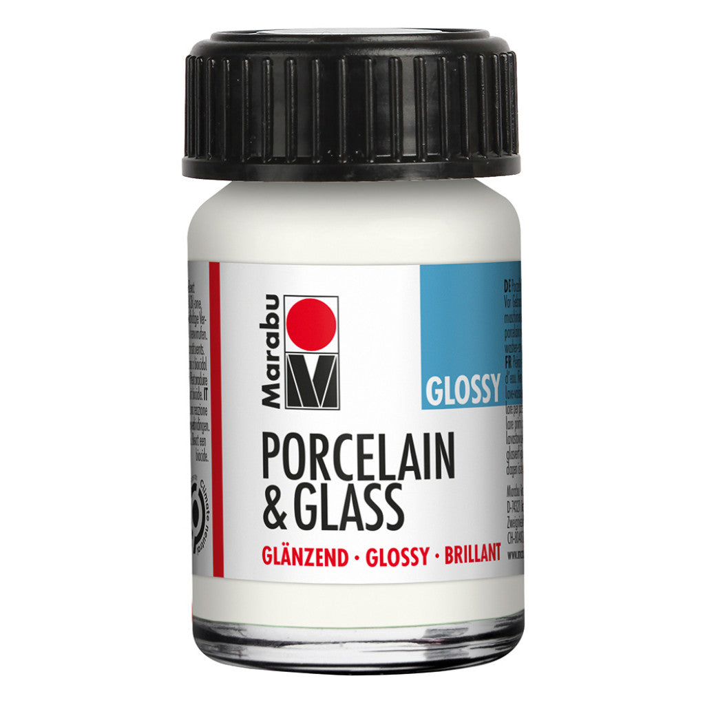 Marabu Porcelain & Glass Blank 15ml - 070 Hvit