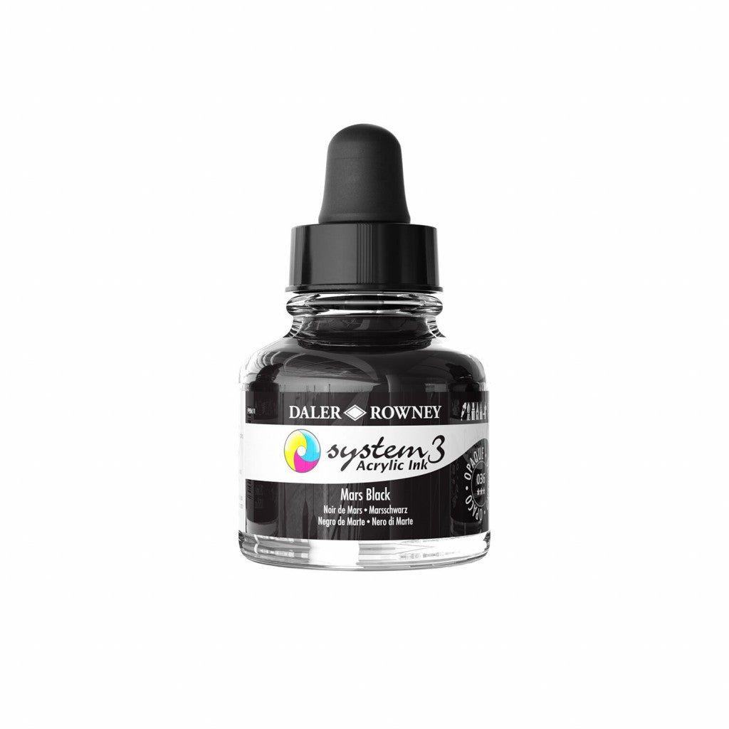 Daler Rowney - System3 Ink 29,5ml - 036 Mars Black